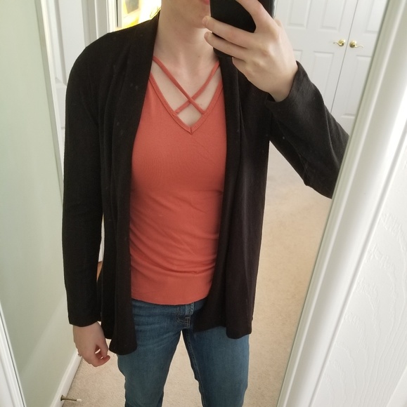 always indigo cardigan